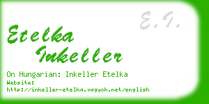 etelka inkeller business card